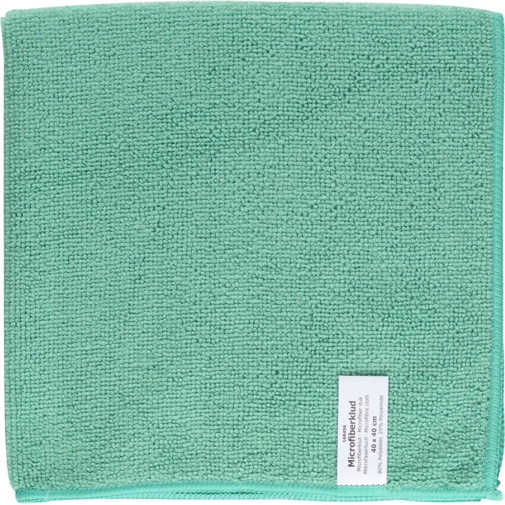 Mikrofiberklude grøn 80% polyester 20% polyamid 40x40 cm - 20 stk