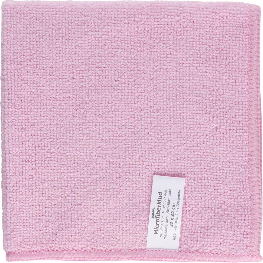 Mikrofiberklude rød 80% polyester 20% polyamid 32x32 cm - 20 stk