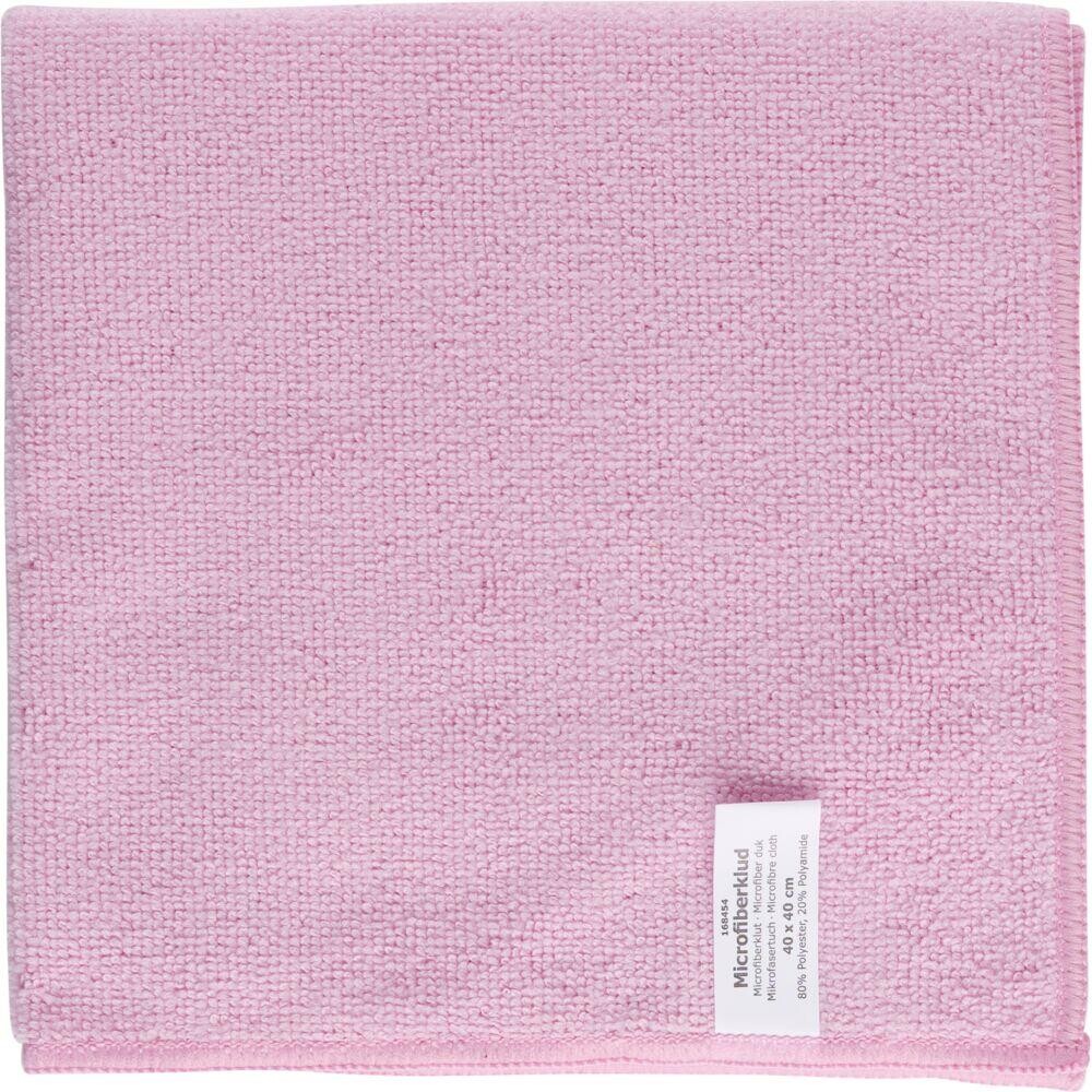 Mikrofiberklude rød 80% polyester 20% polyamid 40x40 cm - 20 stk