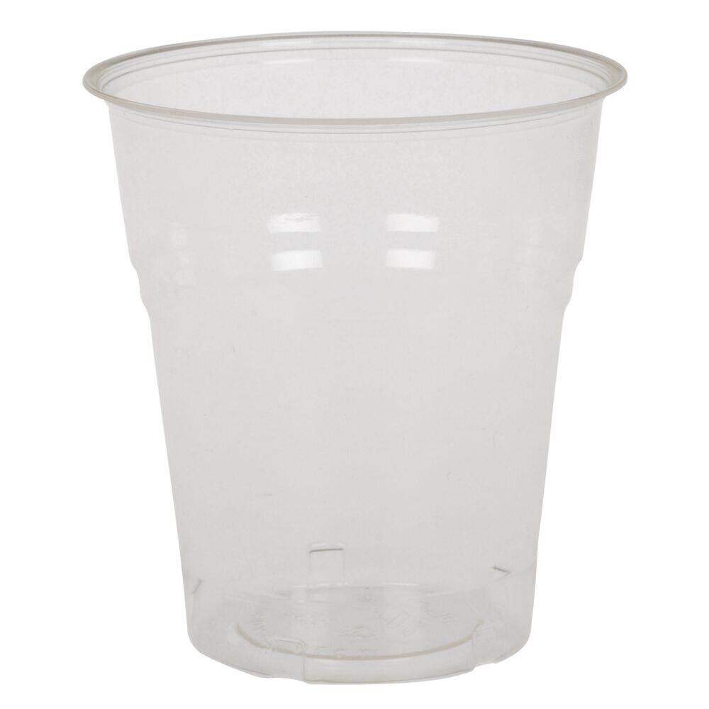 Miljøvenligt engangsglas i bionedbrydelig plast - 18 cl