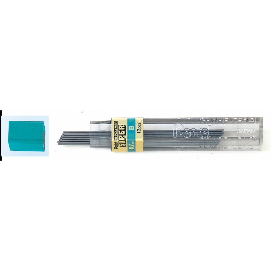 Pentel Stifter 0,7 mm B - 12 stk pr tube 2370161 - 12 tuber
