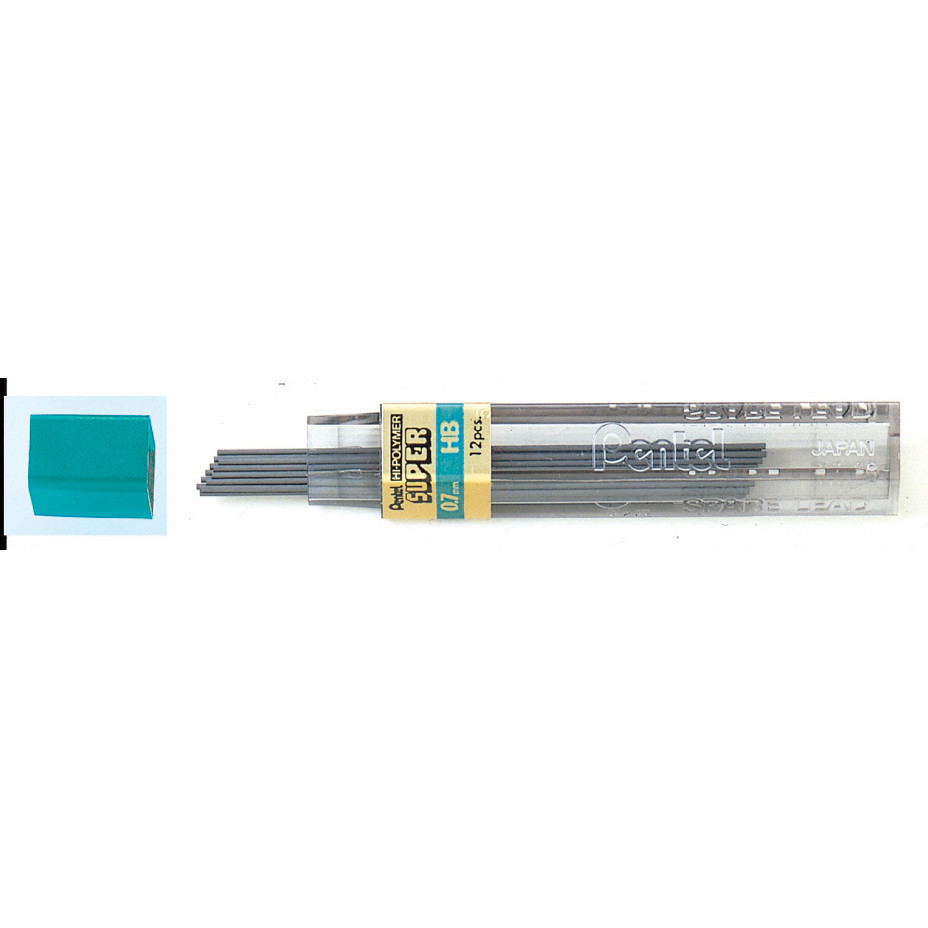 Pentel Stifter 0,7 mm HB - 12 stk pr tube 2370162 - 12 tuber