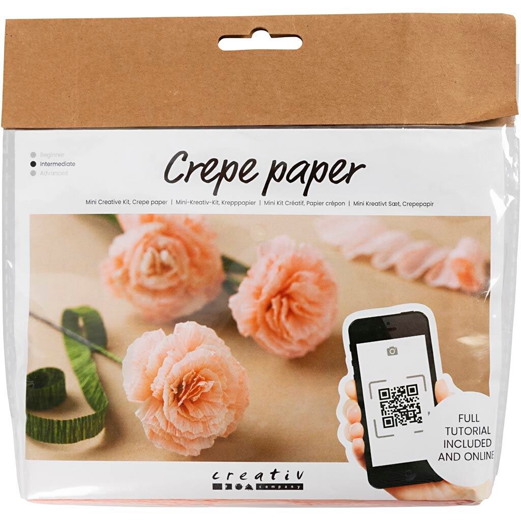 DIY Kit Crepepapir Nelliker Stræk crepe: 180% 105 g