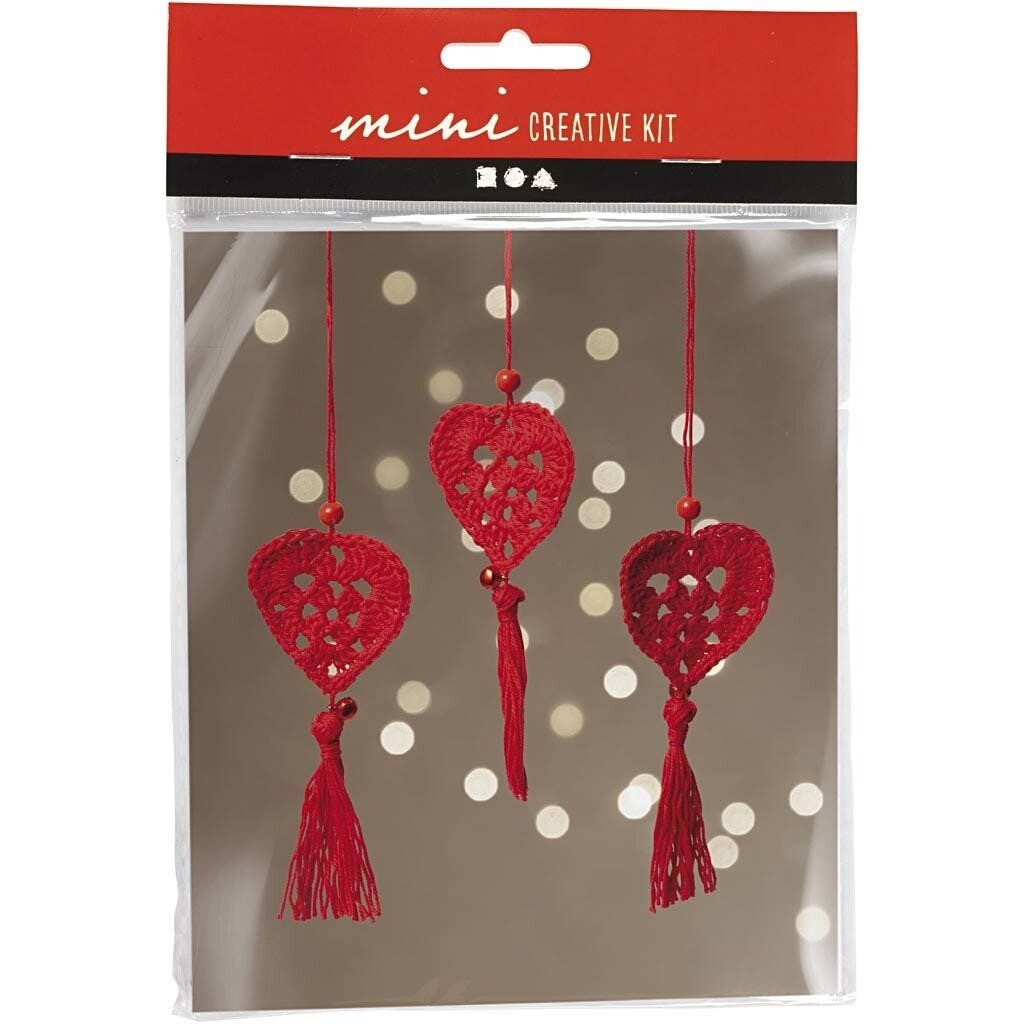 Mini DIY Kit Hækling, Hjerte