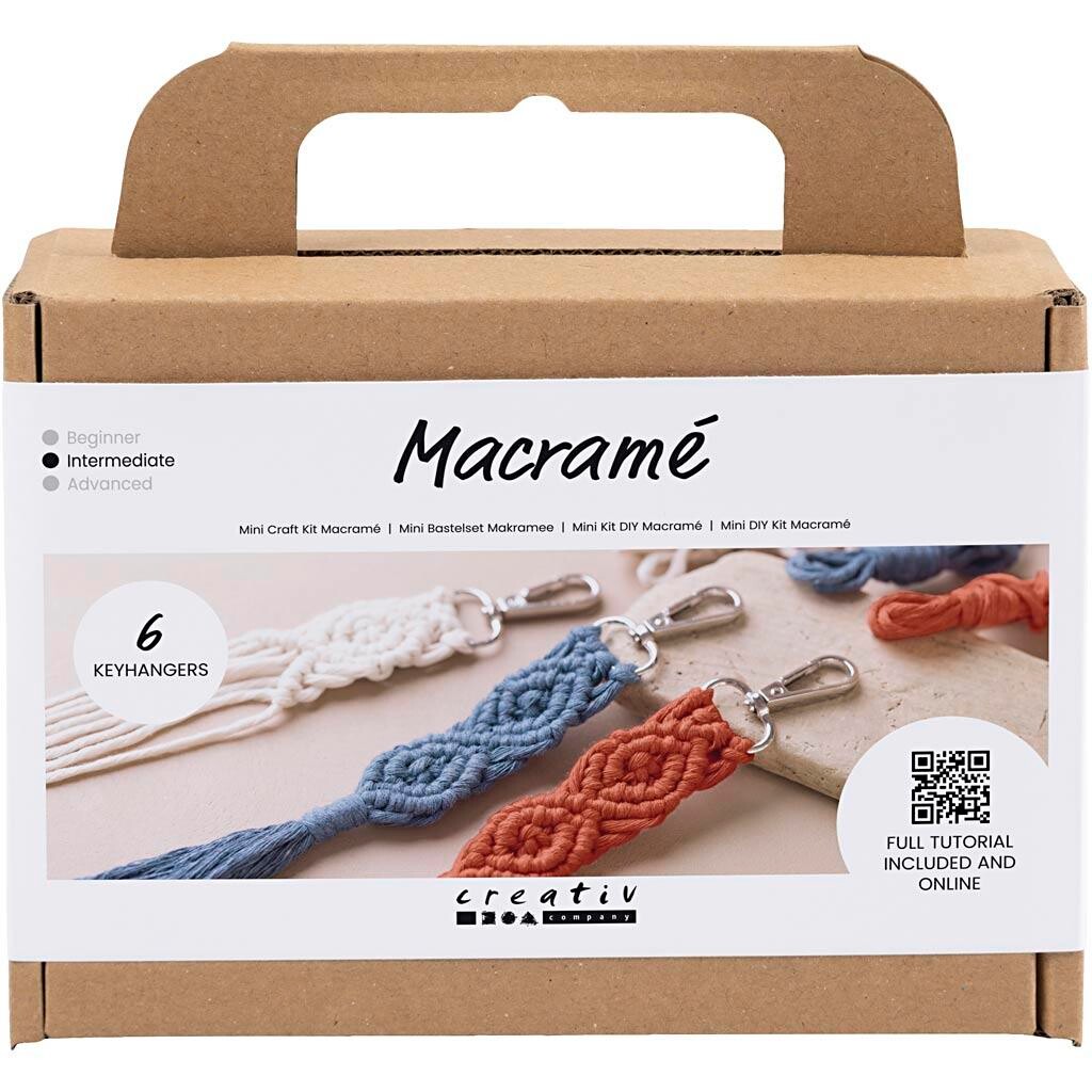 Kreakasse DIY Kit Macramé Nøglering