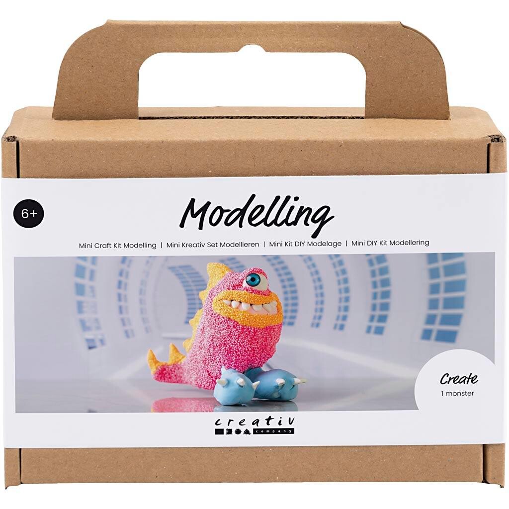 DIY Kit Mini Modellering Monster Freddy pink neon