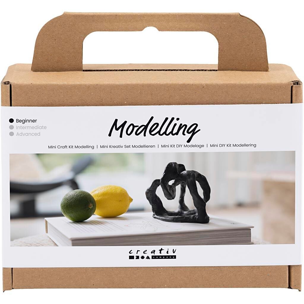 DIY kit mini modellering - skulptur - sort