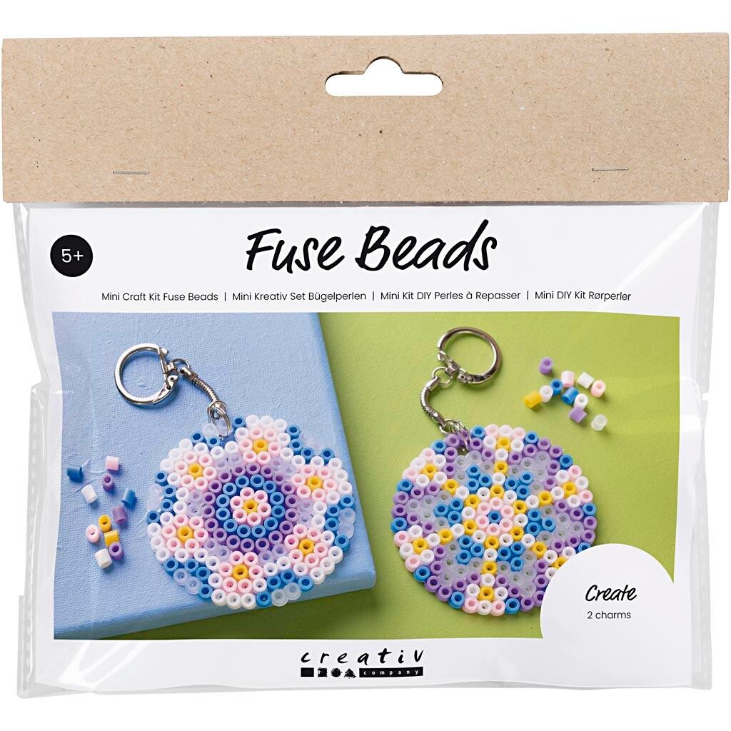 Mini DIY Kit Rørperler, Charms/taskepynt, ass. farver