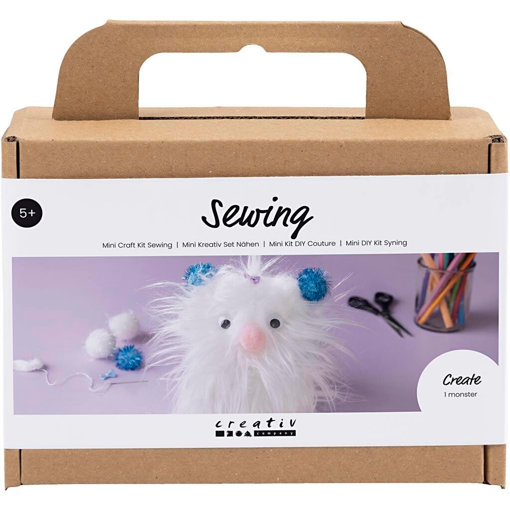 Kreakasse Mini DIY Kit Syning Monster ass. farver