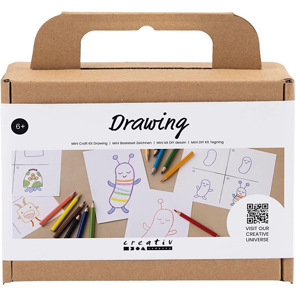 Kreakasse Mini DIY Kit Tegning Monstre - 1 pakke