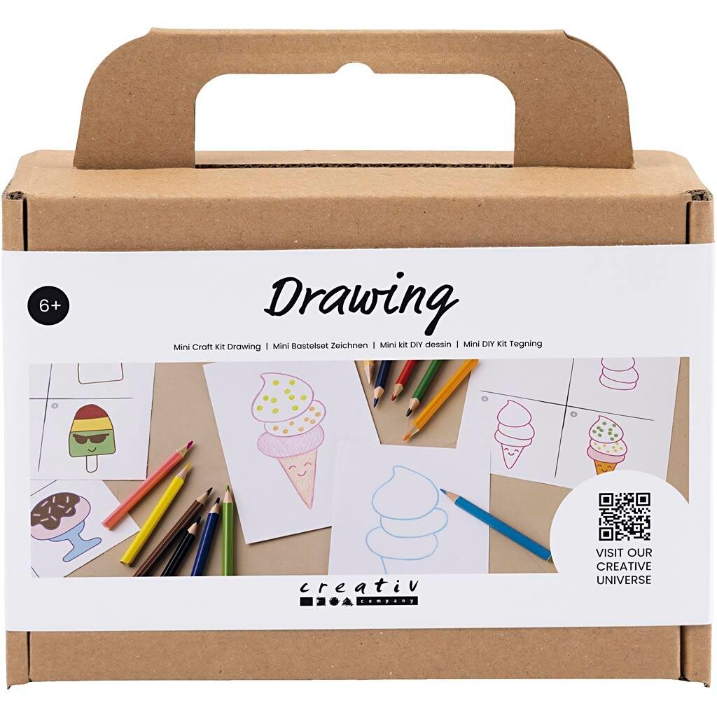 Kreakasse Mini DIY Kit Tegning Søde sager - 1 pakke