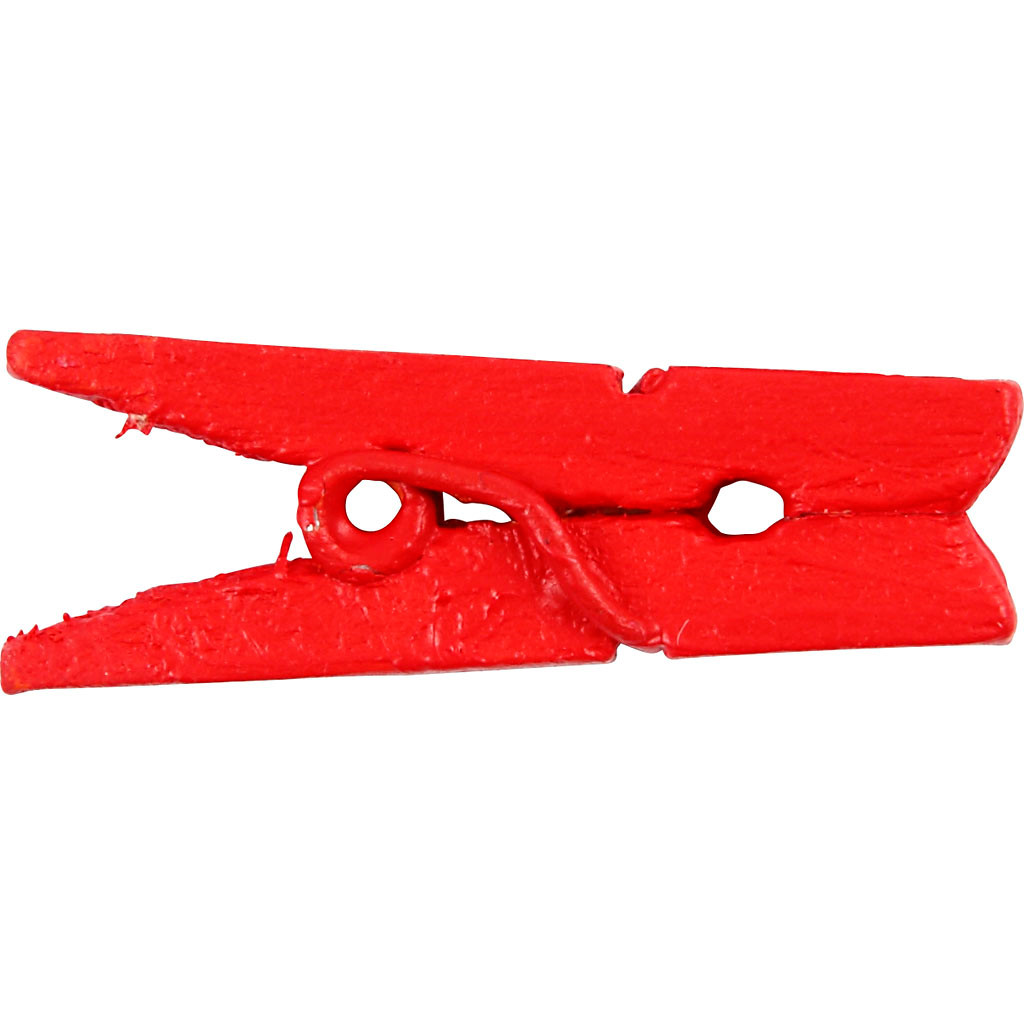 Klemmer små røde 25x3mm - 36 stk
