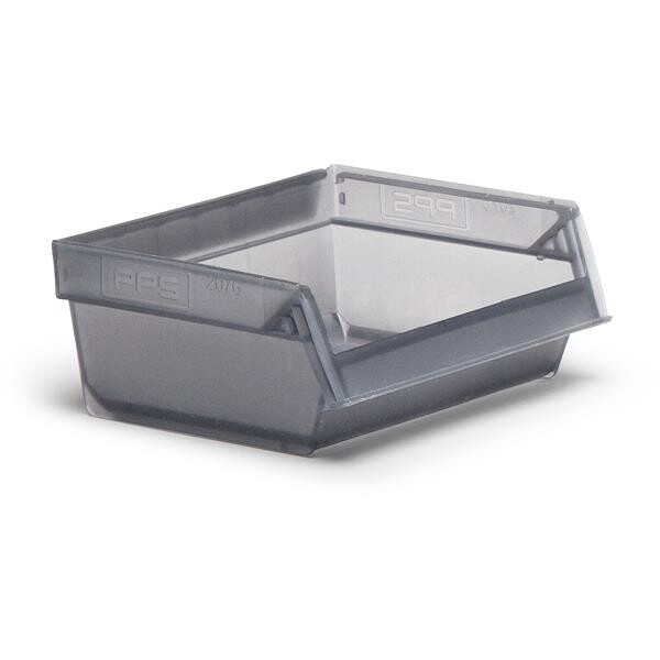Plukkasse - Modulboks 2076 - 96x105x45 mm - Transparent grå