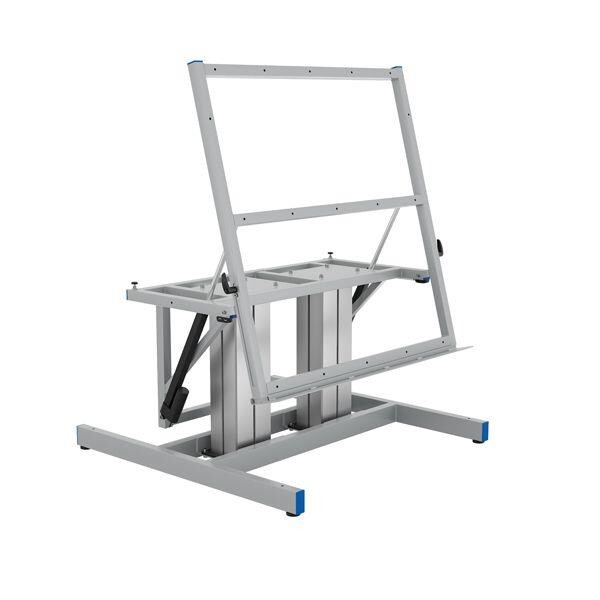 Montagebord ErgoTilt 2-søjlet, 1200x1205 RAL 9006
