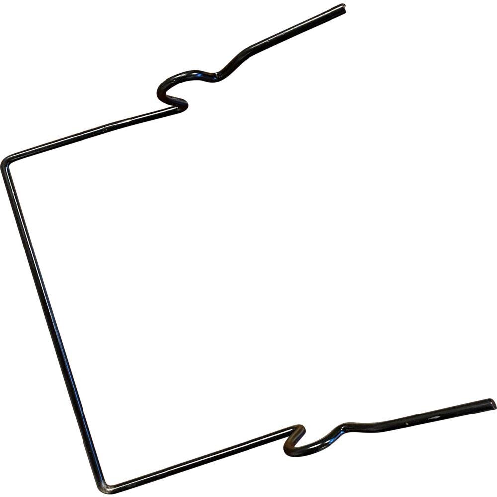Moppestøtte 20x20x9cm sort aluminium flytbar sæt med 2 stk