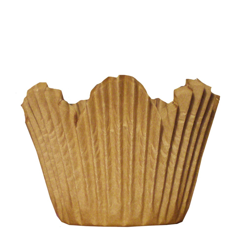 Muffinform blomster brun 50x49 35mm 1000stk