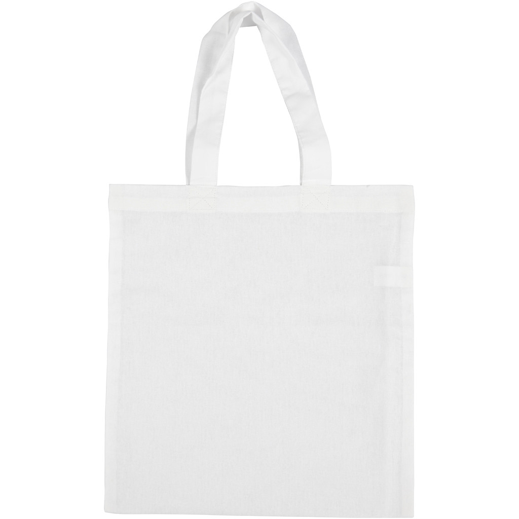 Mulepose 28x30 cm 130 g|m2 hvid - 1 stk
