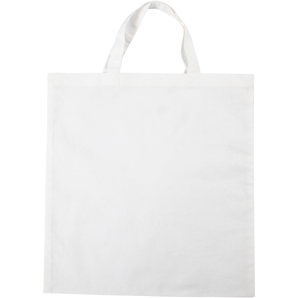 Mulepose 38x42 cm 130 g|m2 hvid - 1 stk