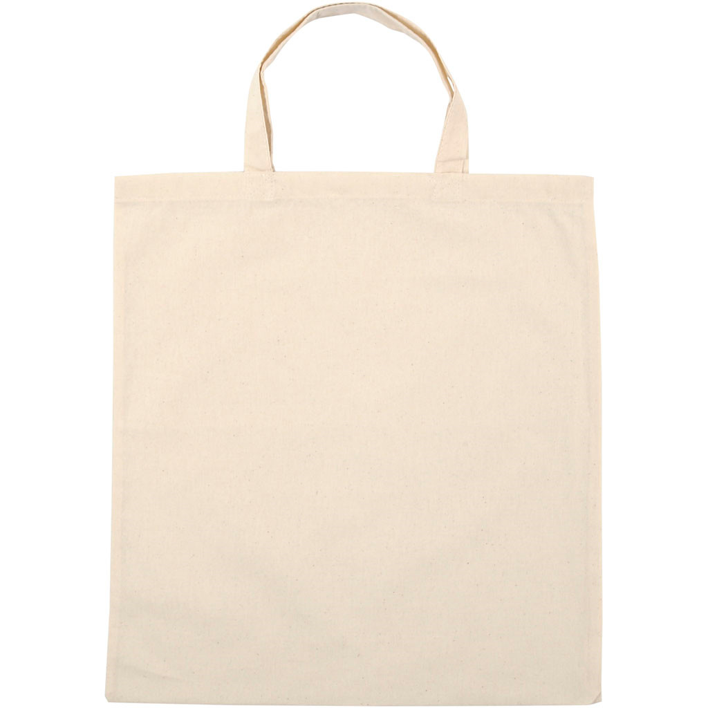Mulepose lys naturfarve 38 x 42 cm - 5 stk