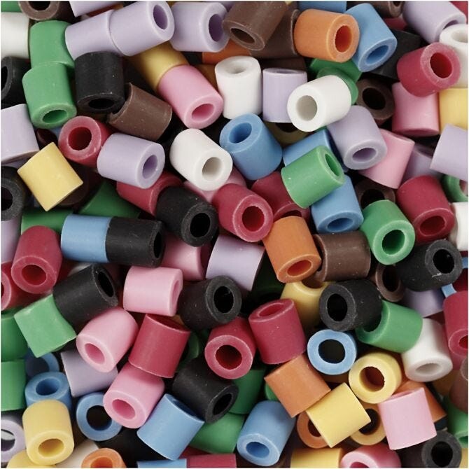 Nabbi Bio Beads ass farver str 5x5 mm medium 3000 stk|1 pk