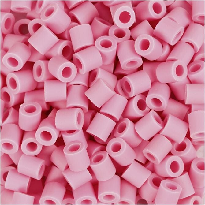 Perler Nabbi Bio Beads, rosa, str. 5x5 mm, medium, 3000 stk.