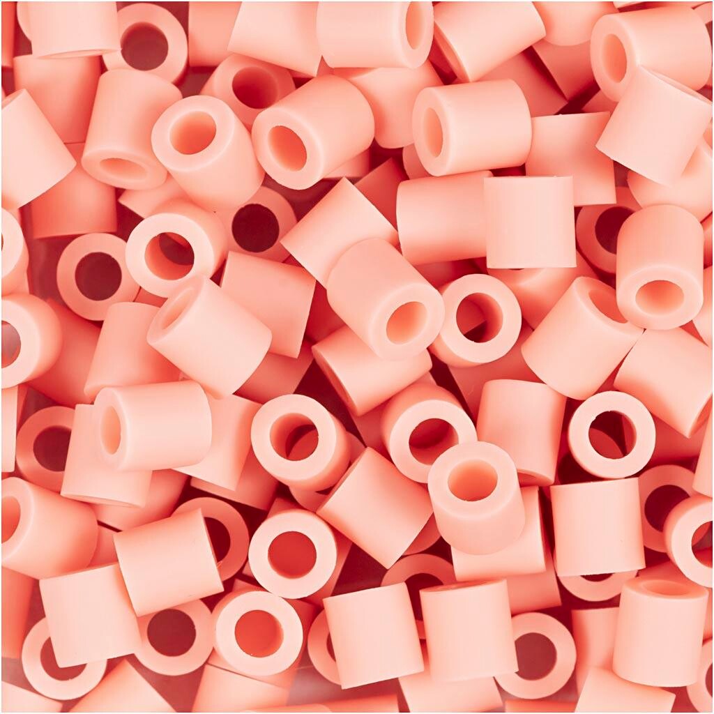 NABBI BioBeads rørperler str. 5x5 mm hulstr. 2,5 mm medium salmon 1000 stk