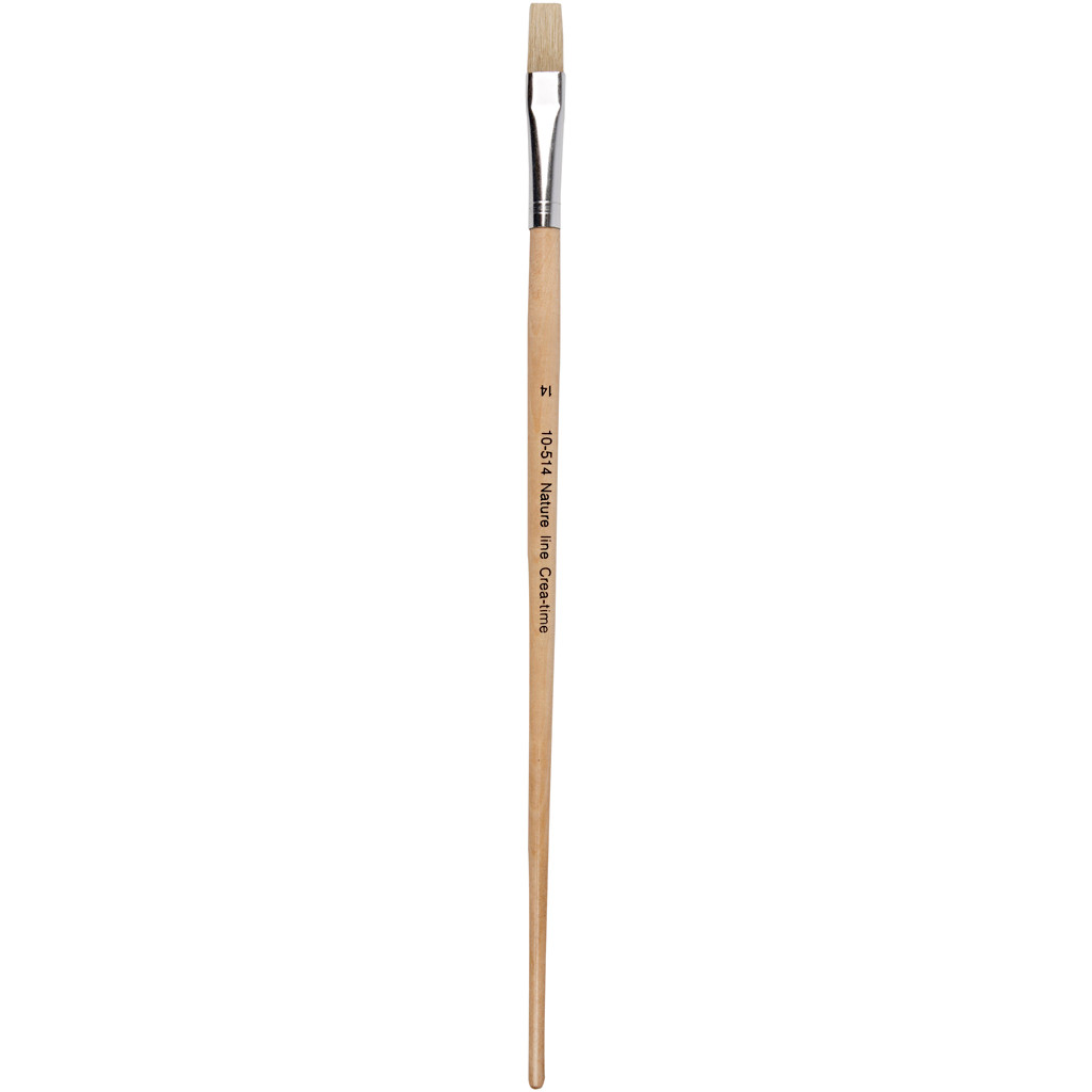 Nature Line Pensler, nr. 14 , B: 12 mm, langt skaft, 12stk.