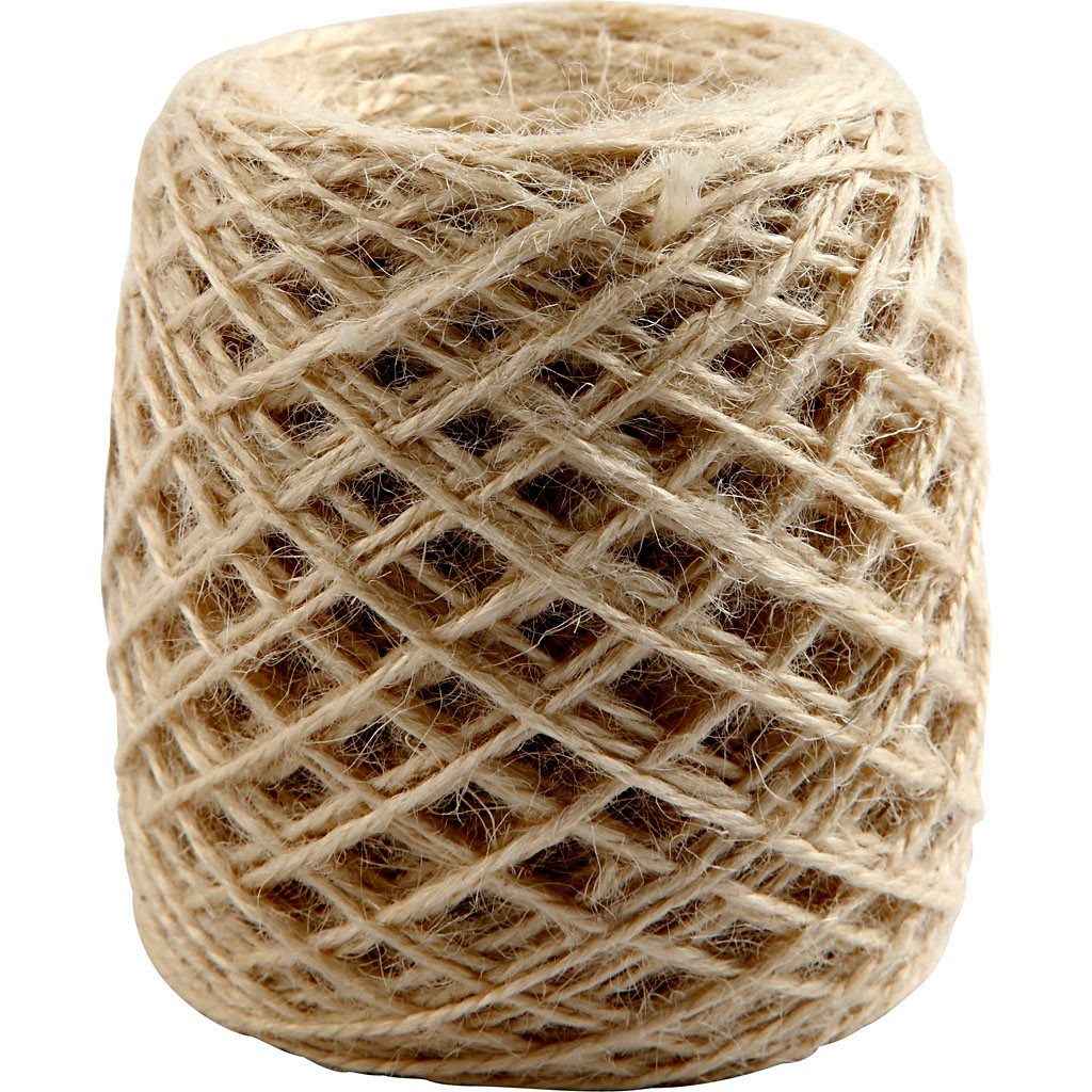 Naturhamp snor naturfarvet tykkelse 1-2 mm - 150 meter