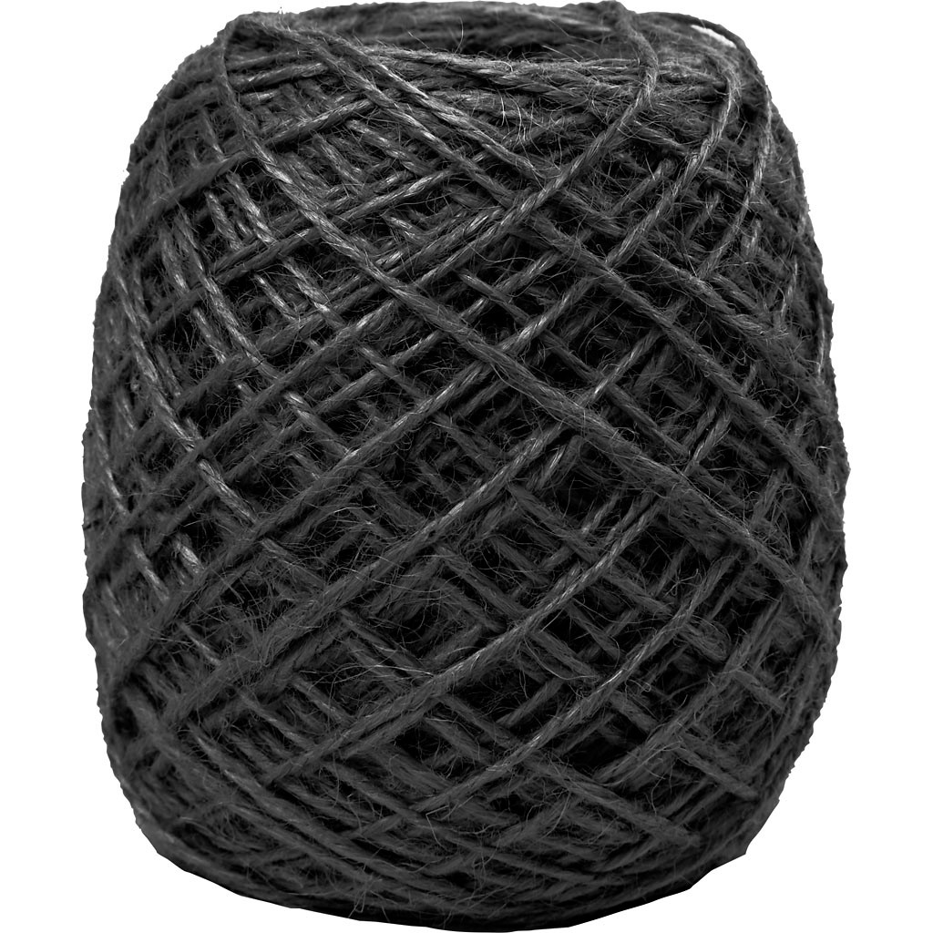 Naturhamp – Sort snor – 1–2 mm – 150 meter