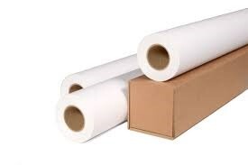 2 stk. Storformat papir - 24'' Uncoated Paper Matt 80g 610mm x 50m