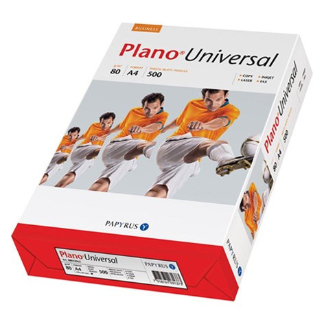 10 stk. Printerpapir A4 Plano Universal 80 gram m. hul - 500 ark - Køb minimum 10 stk.