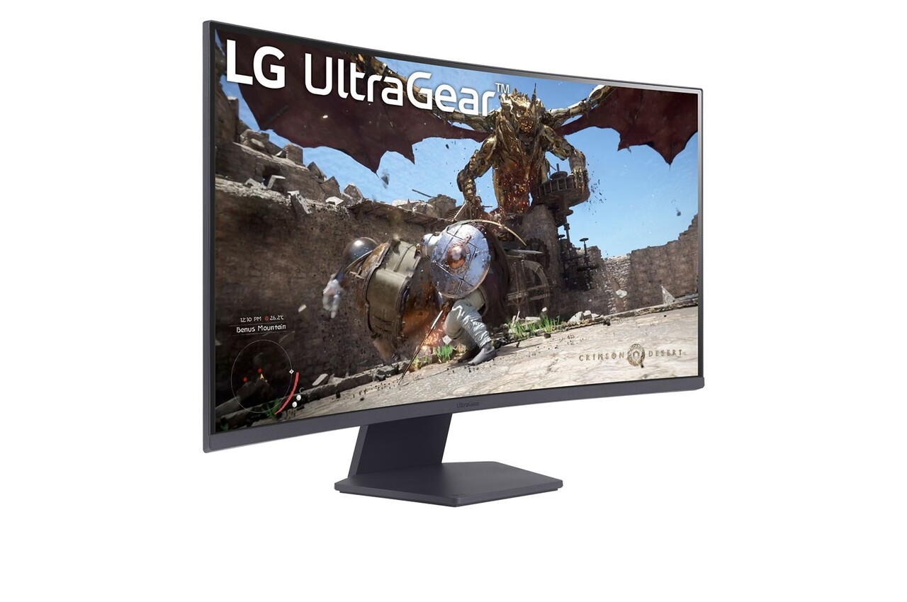 Computerskærm LG 31,5'' Monitor LED UltraGear 32GS60QC-B, Sort
