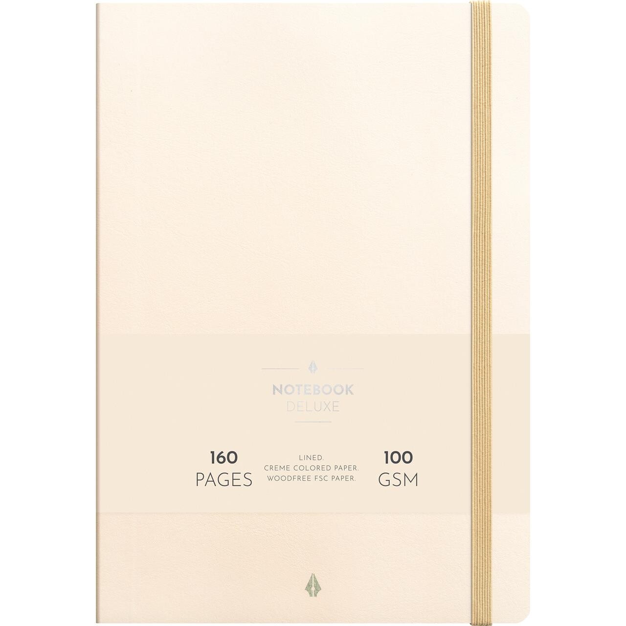 Notesbog - Notebook Deluxe B5 beige beige - 5 stk