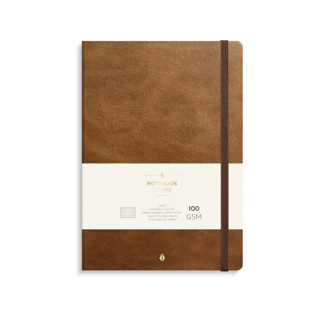 Notebook Deluxe - B5 - brown