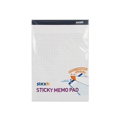Notes – Stick’N memo – gul – ternet – 254x178 mm – selvklæbende – 50 ark