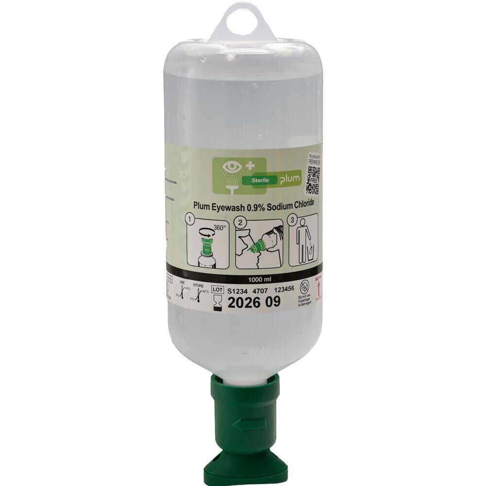 Øjenskyl - Plum - 1000 ml - 0,9% NaCl - Klasse Is