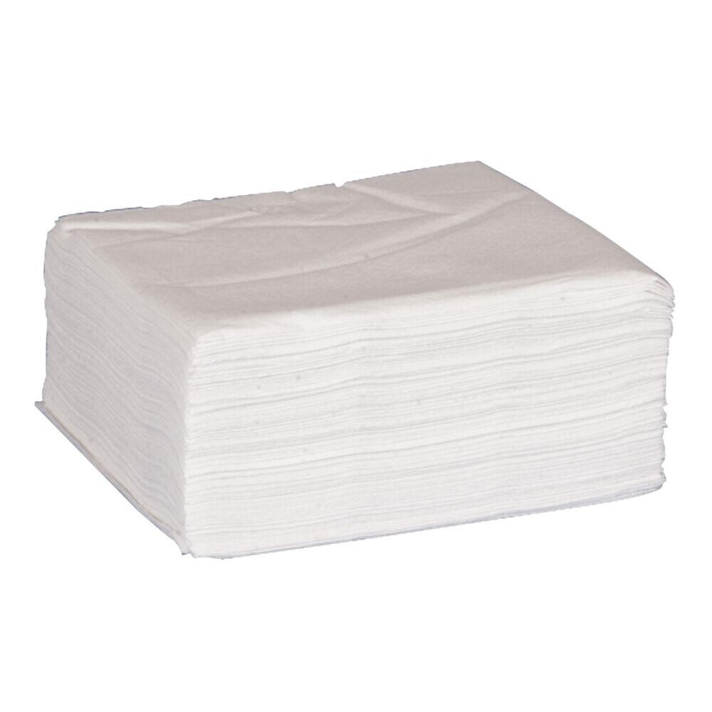 Økonomiserviet - 1-lags - 1/4 fold - 33x33 cm - Hvid - 6000 stk.