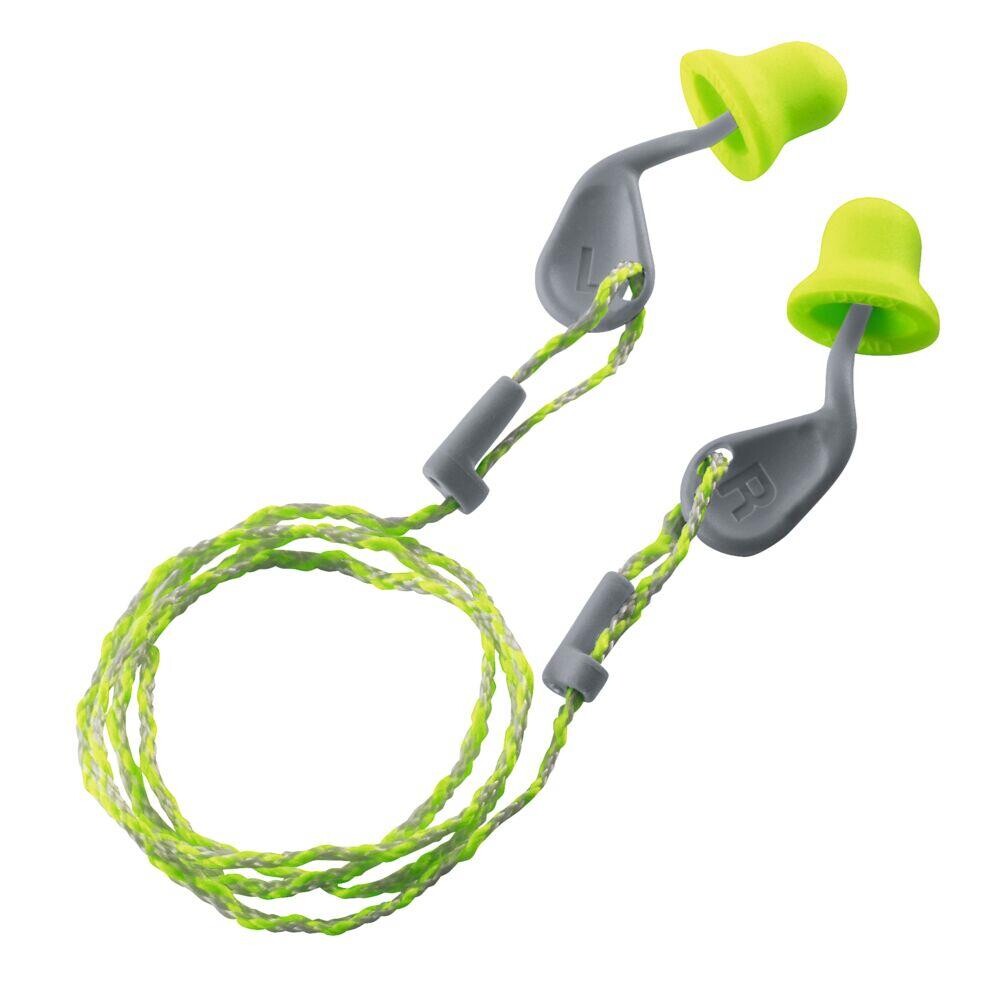 Ørepropper - Uvex - xact-fit - One size - Grøn - PU - SNR 26 dB - Med snor - 50 par