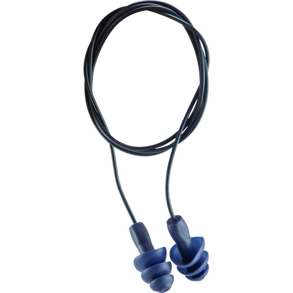 Ørepropper - OX-ON Detectable One Size - Blå - SNR 30 dB - Flergangs - 50 par