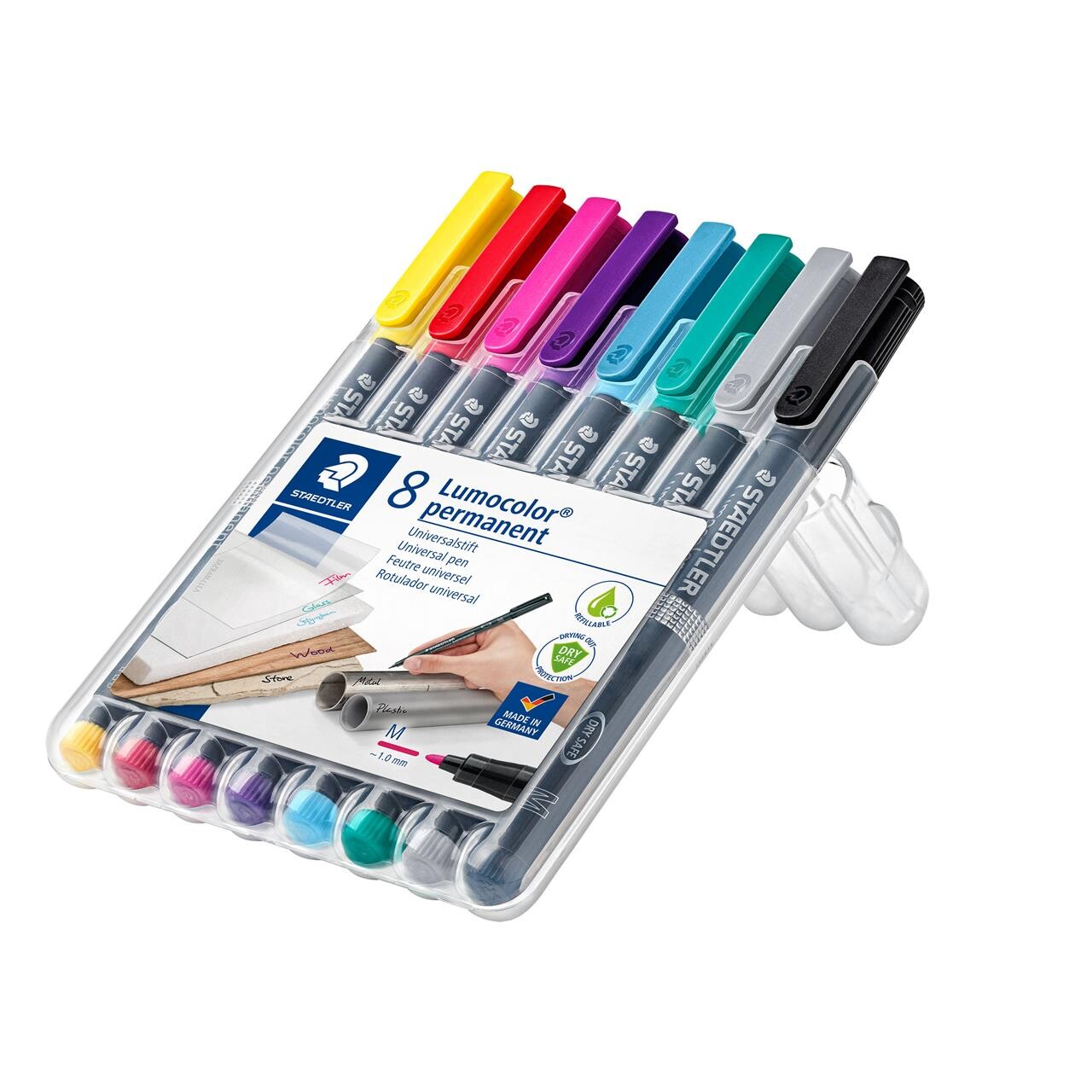 OHP-pen Lumocolor 317 permanent ass. 8stk pr. pak