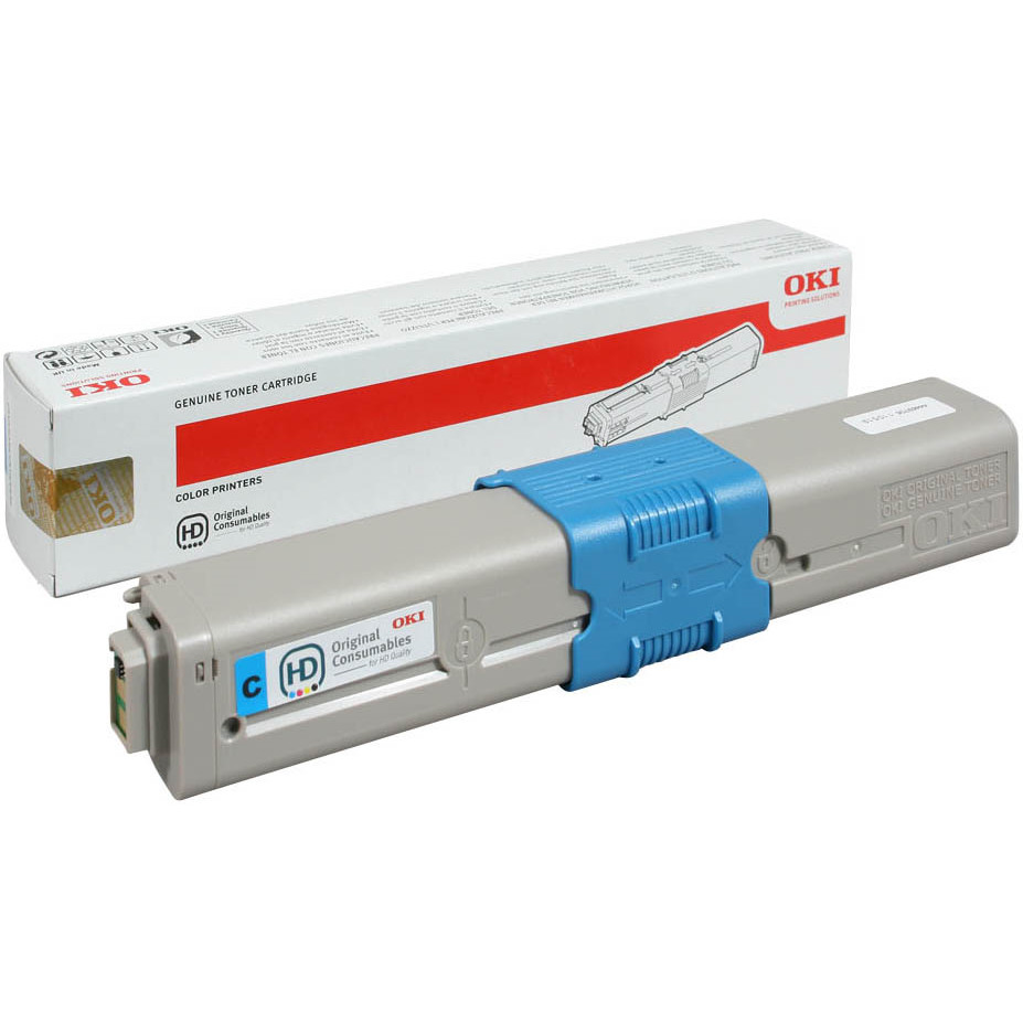 OKI Toner - C310/C330/C500 - Lasertoner - Cyan - 2.000 sider