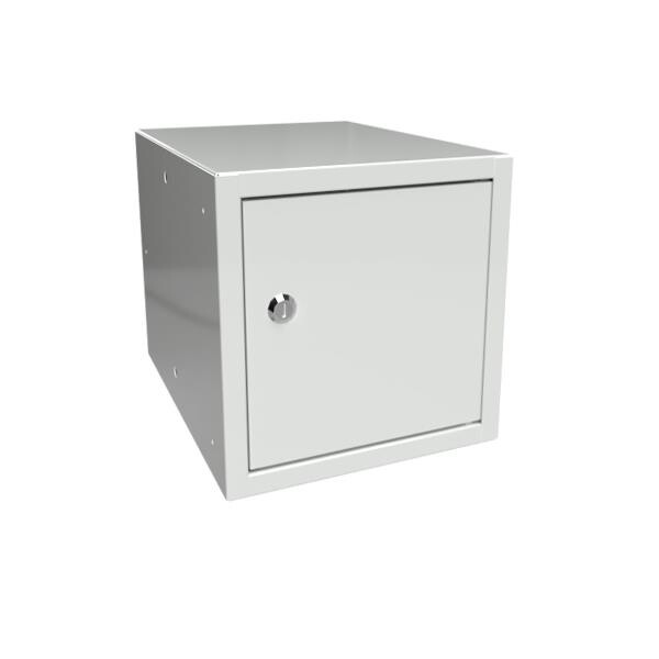 Pengeskab - Helsvejst 270x270x350mm - Lys grå - Cylinderlås