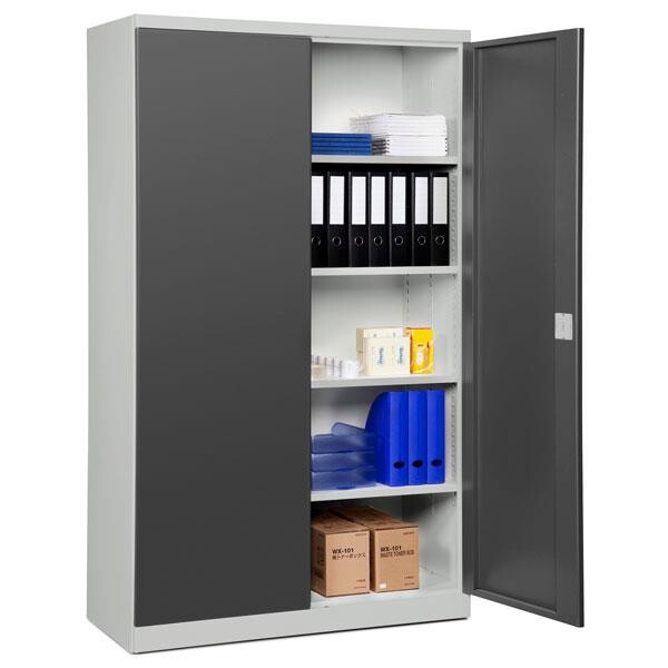 Opbevaringsskab - ASHV 1980x1200x670 mm - Stål - Antracit døre
