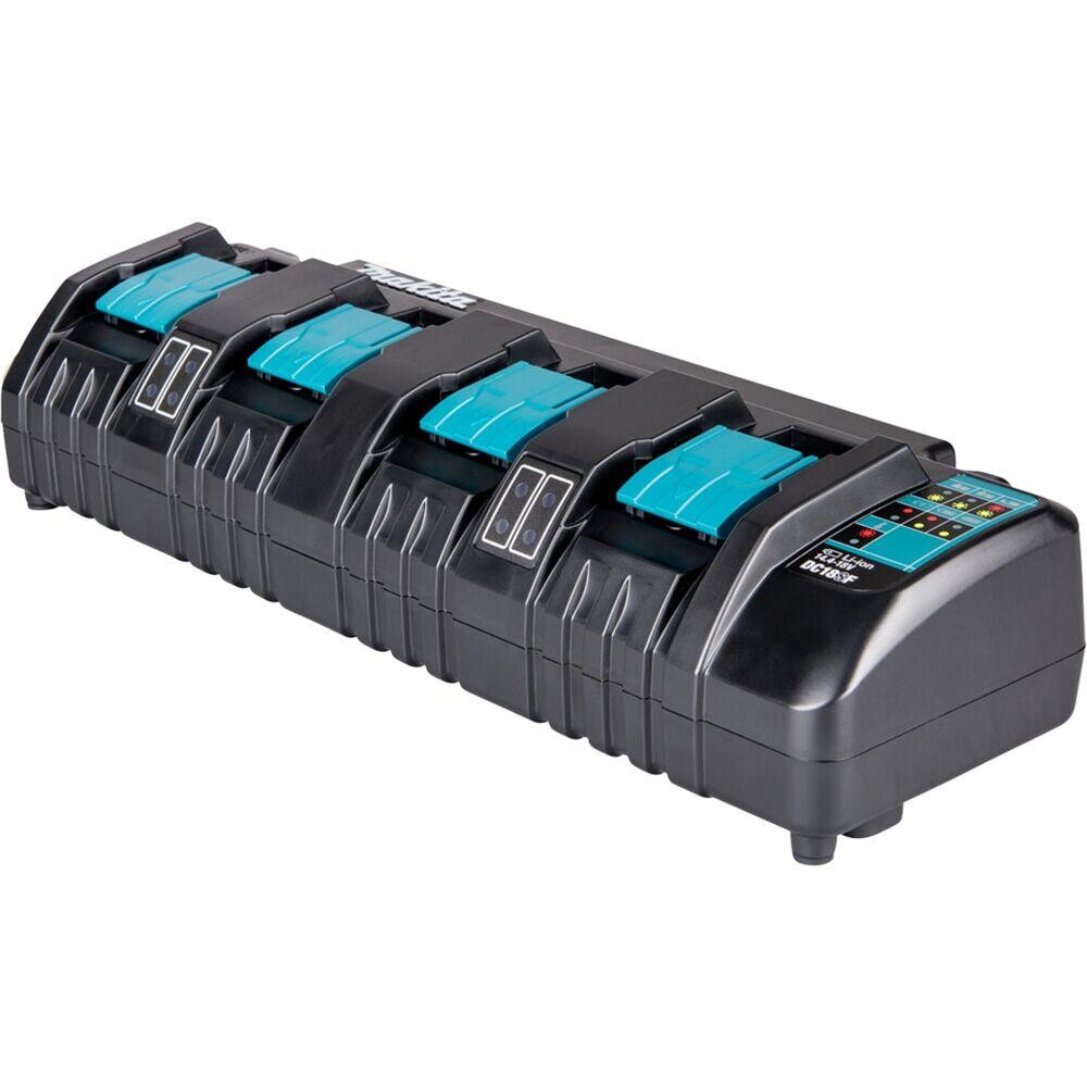 Oplader, Makita LXT, 4x18V LXT batterier