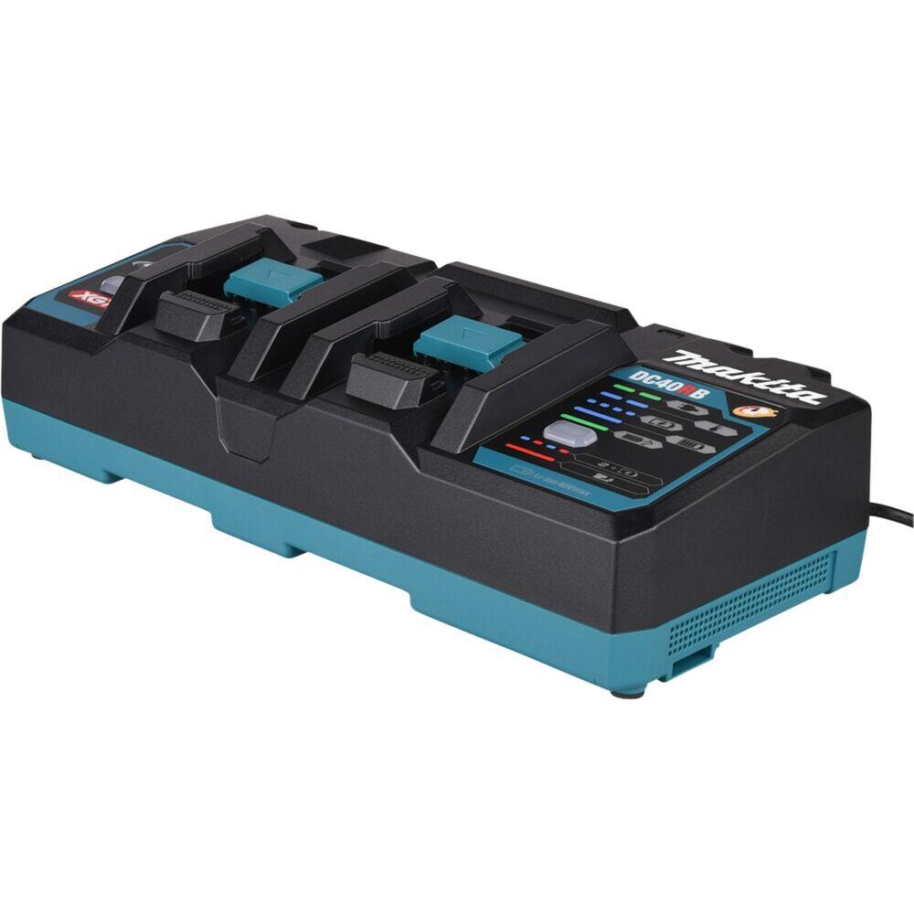 Oplader, Makita, XGT, 40V, til 2x40V XGT batterier