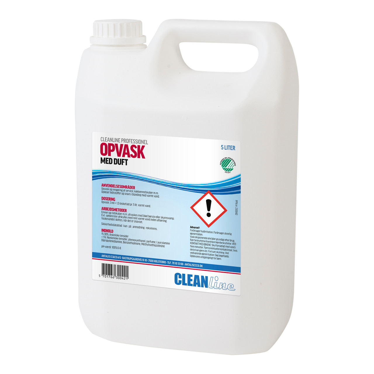 Opvaskemiddel - Cleanline Med Duft - 5 liter