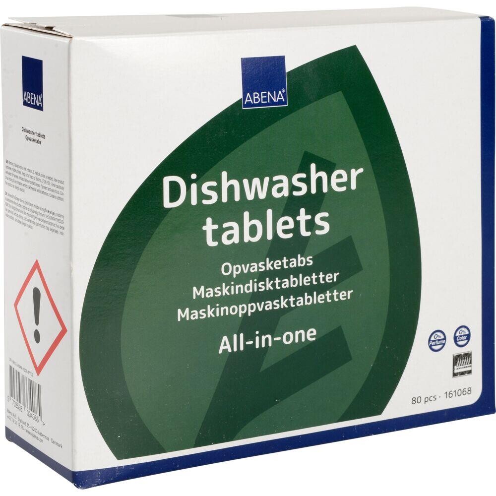 Opvasketabs - All-in-One - Uden klor, farve og parfume - 80 stk - 6 pakker