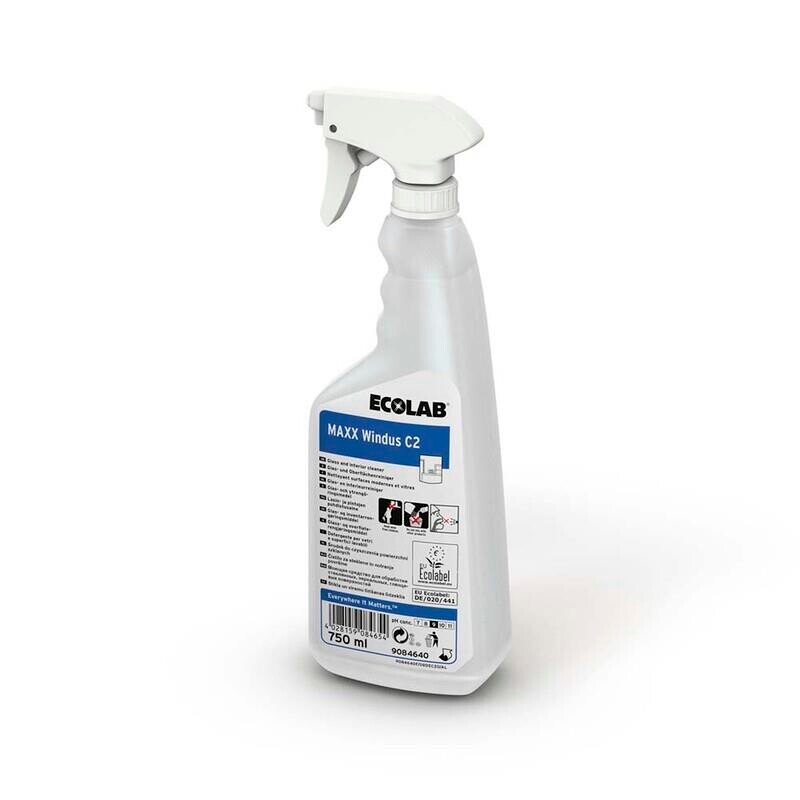 Overflade- og glasrens Ecolab Maxx Windus C2 750ml - 12 stk