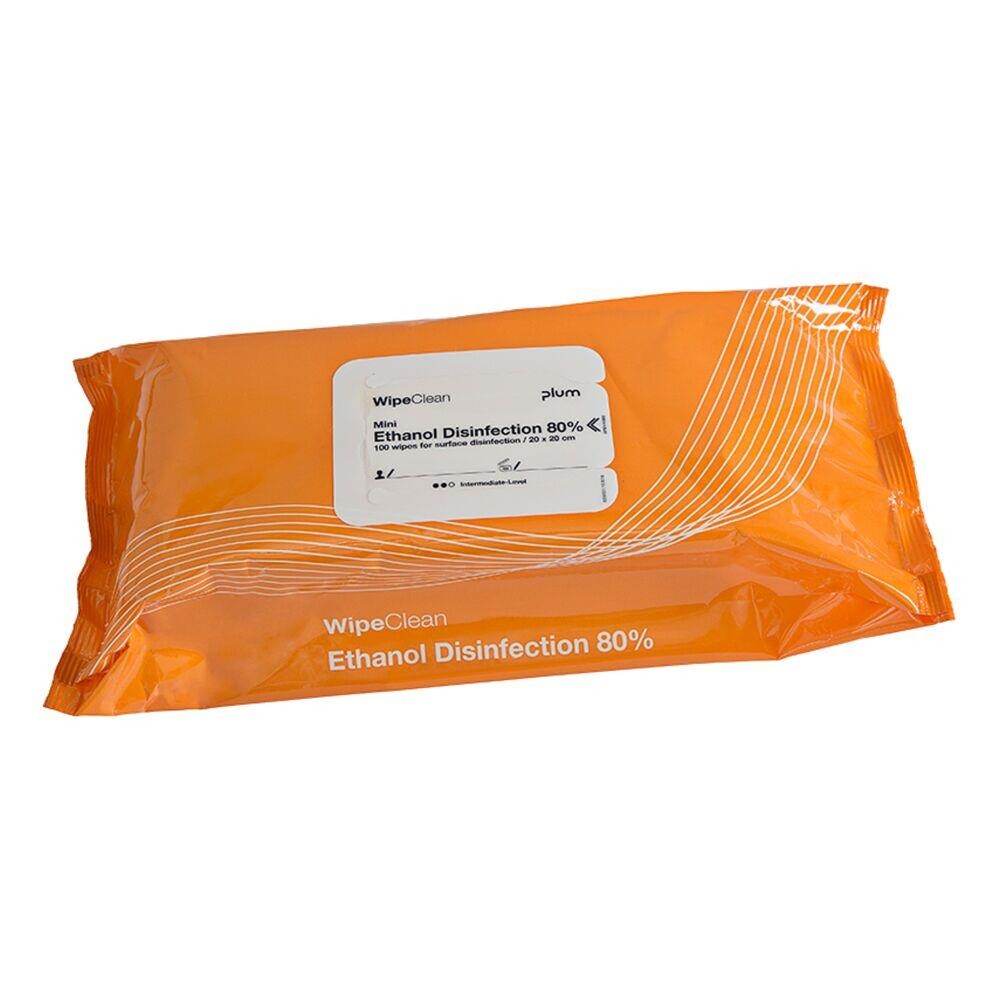 Overfladedesinfektion - Mini Servietter - 80% Ethanol - 20x20 cm