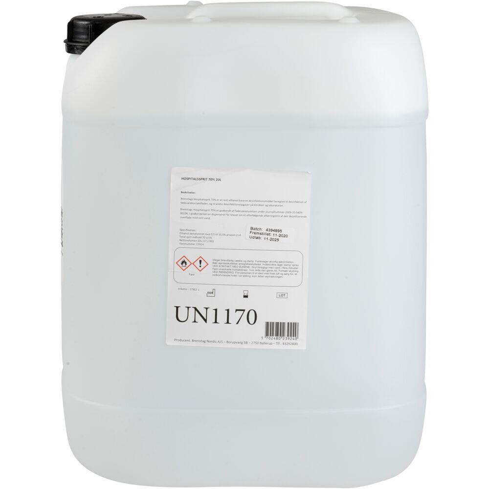 Overfladedesinfektion - Abena - Hospitalssprit - 70% Ethanol - Flydende - 20 l